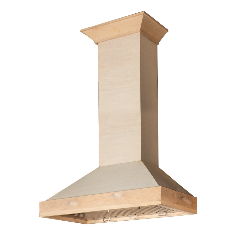 ZLINE 30 in. Ducted Unfinished Wooden Wall Mount Range Hood (KBUF-30)