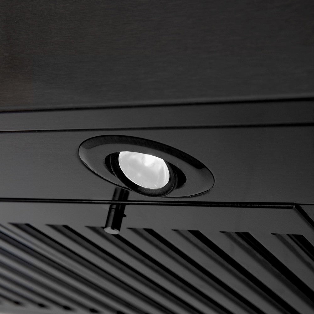 ZLINE 30 in. Convertible Vent Wall Mount Range Hood in Black Stainless Steel (BSKEN-30)