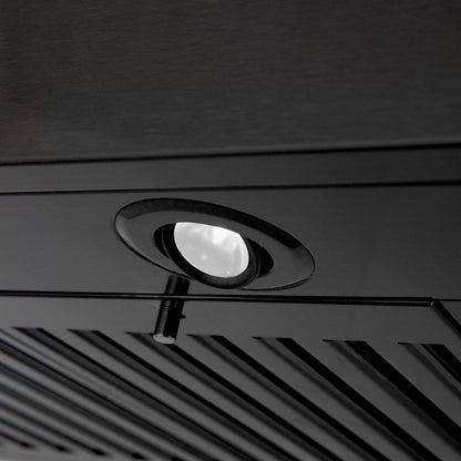 ZLINE 30 in. Convertible Vent Wall Mount Range Hood in Black Stainless Steel (BSKEN-30)