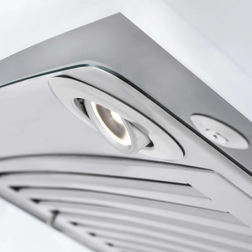 ZLINE 36 in. Convertible Vent Wall Mount Range Hood in Stainless Steel and Glass (KN-36)