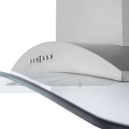 ZLINE 36 in. Convertible Vent Wall Mount Range Hood in Stainless Steel and Glass (KN-36)
