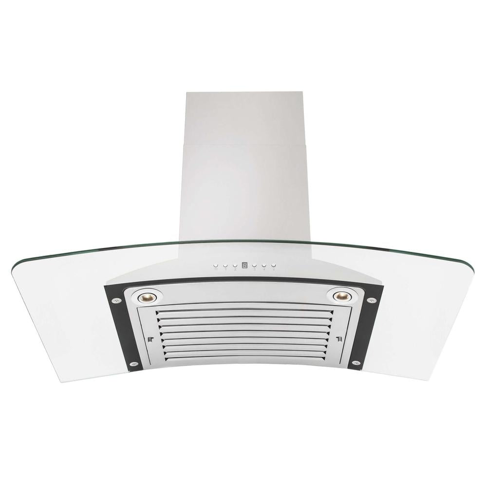 ZLINE 30 in. Convertible Vent Wall Mount Range Hood in Stainless Steel and Glass (KN-30)