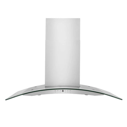 ZLINE 36 in. Convertible Vent Wall Mount Range Hood in Stainless Steel and Glass (KN4-36)