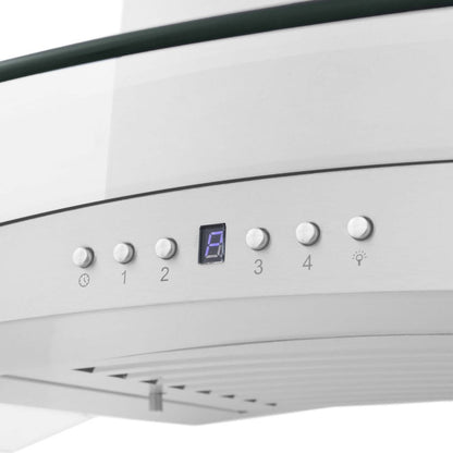 ZLINE 36 in. Convertible Vent Wall Mount Range Hood in Stainless Steel and Glass (KN4-36)