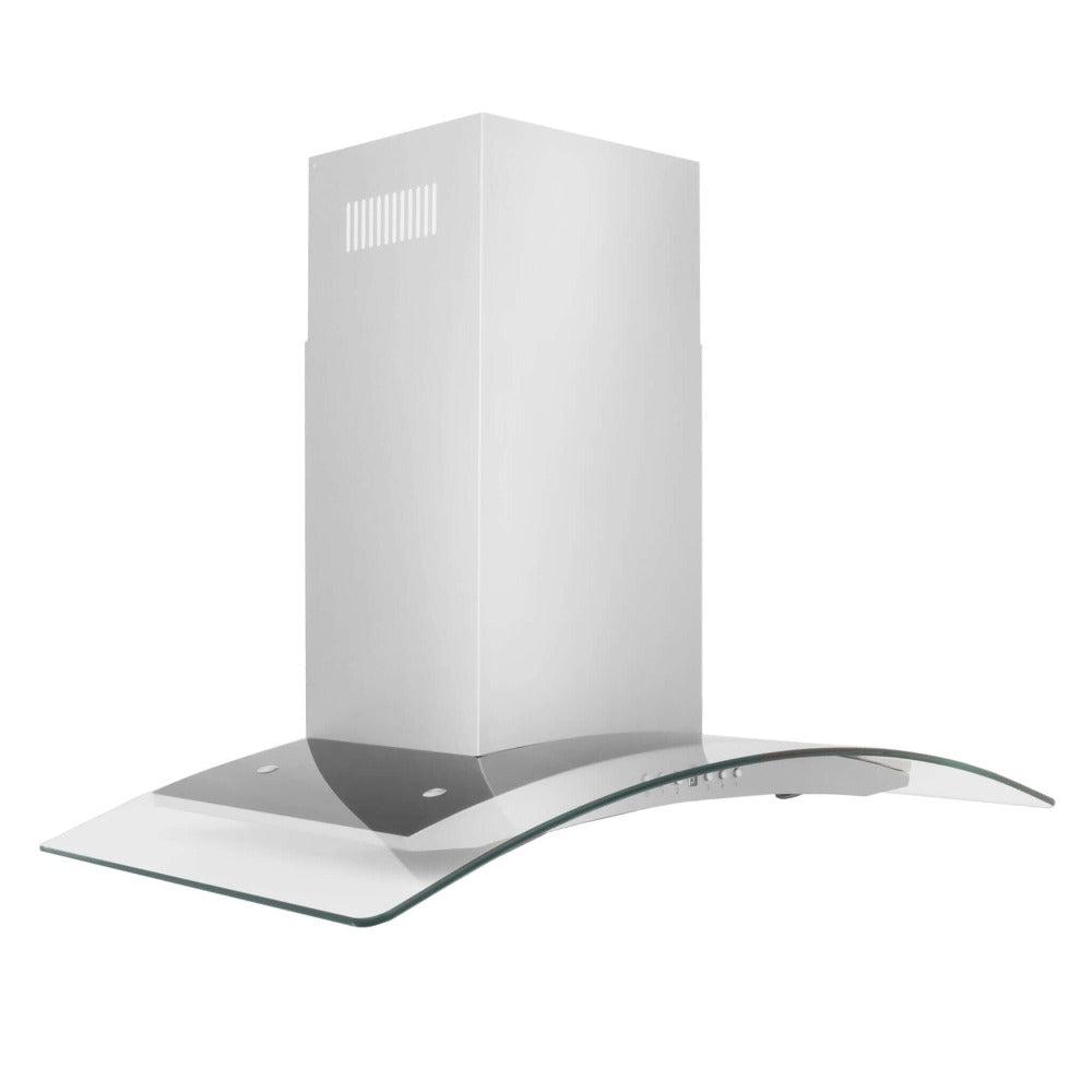 ZLINE 36 in. Convertible Vent Wall Mount Range Hood in Stainless Steel and Glass (KN4-36)