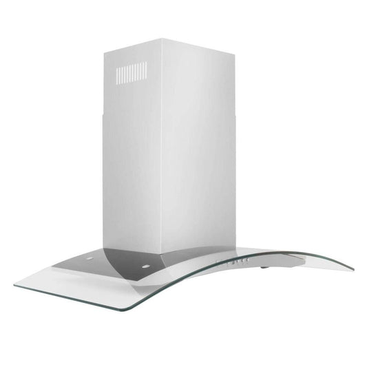 ZLINE 36 in. Convertible Vent Wall Mount Range Hood in Stainless Steel and Glass (KN4-36)