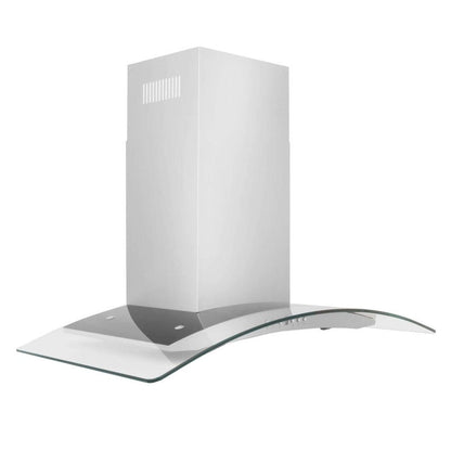 ZLINE 30 in. Convertible Vent Wall Mount Range Hood in Stainless Steel and Glass (KN4-30)