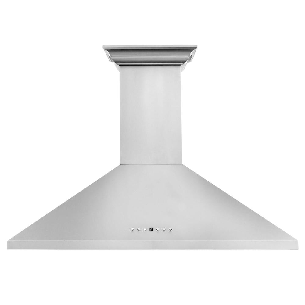 ZLINE 30 in. CrownSound™ Ducted Vent Wall Mount Range Hood in Stainless Steel with Built-in Bluetooth Speakers (KL2CRN-BT-30)