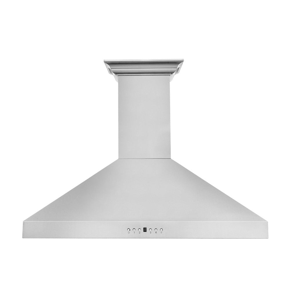 ZLINE 30 in. CrownSound™ Ducted Vent Wall Mount Range Hood in Stainless Steel with Built-in Bluetooth Speakers (KL3CRN-BT-30)
