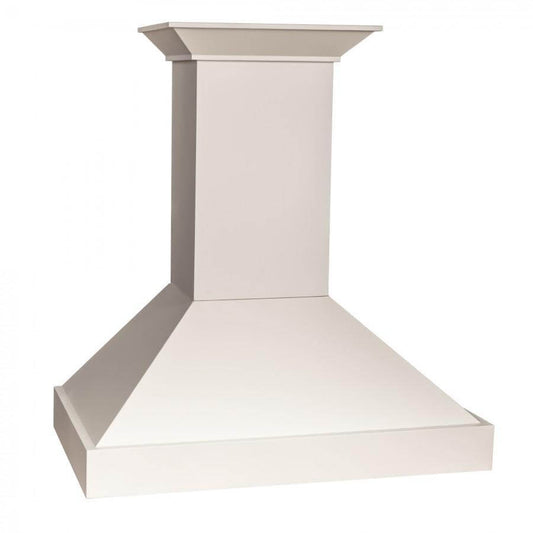 ZLINE 36 in. Ducted Wooden Wall Mount Range Hood in Cottage White (KBTT-36)