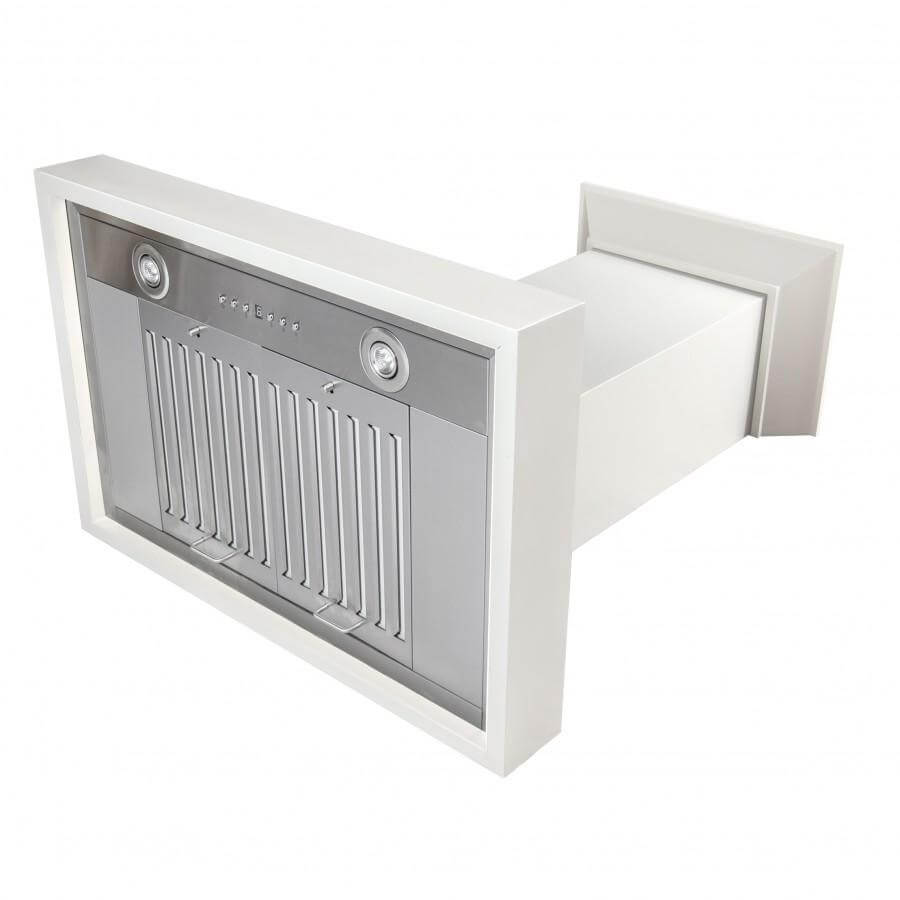 ZLINE 36 in. Ducted Wooden Wall Mount Range Hood in Cottage White (KBTT-36)