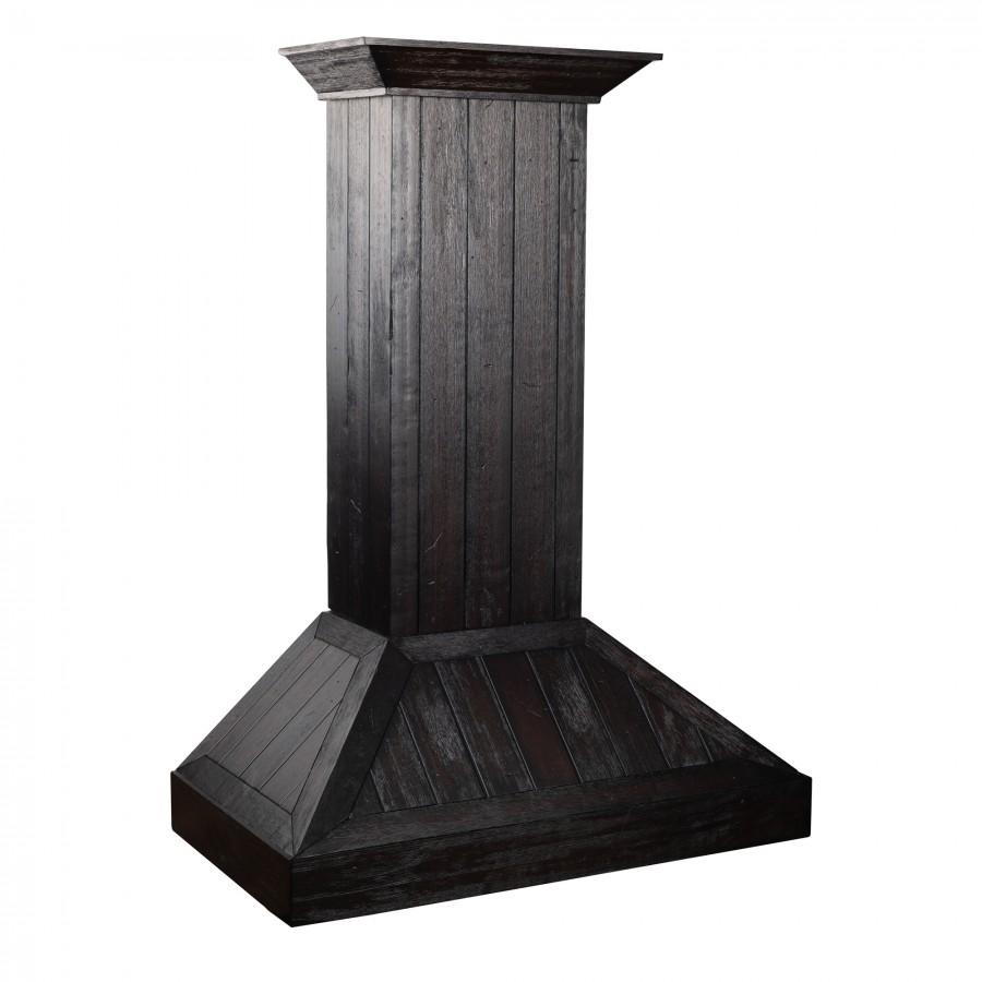 ZLINE 30 in. Wooden Convertible Vent Wall Mount Range Hood in Rustic Dark Finish (KPDD-30)