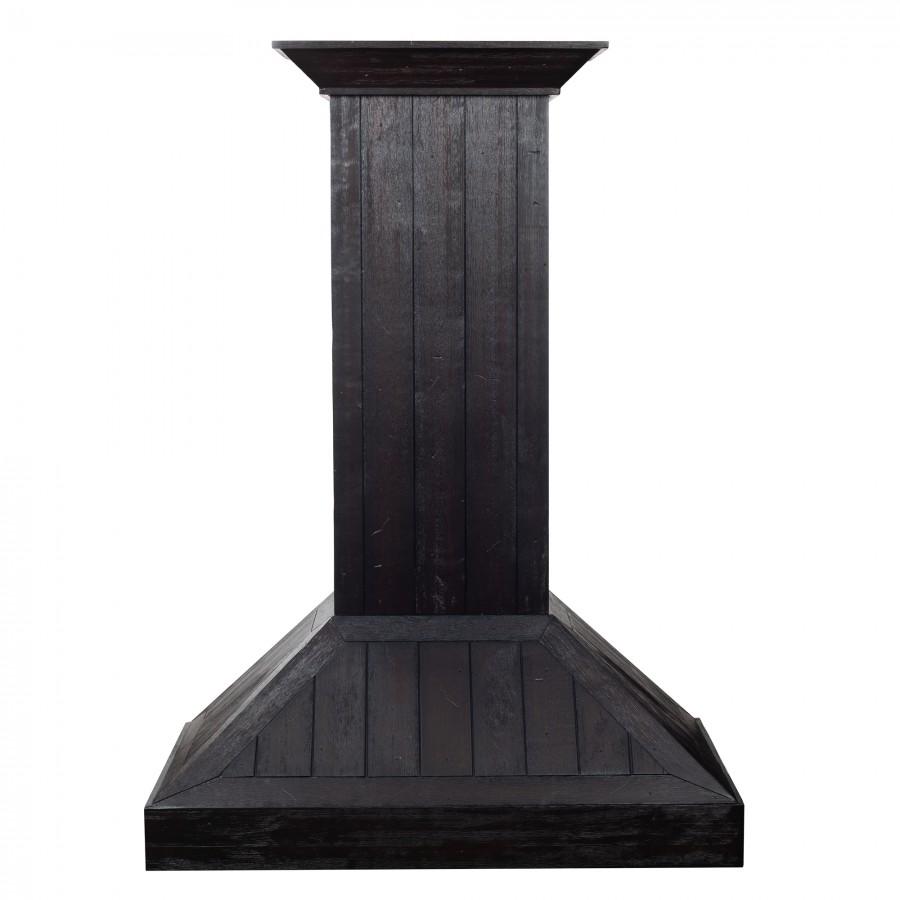 ZLINE 30 in. Wooden Convertible Vent Wall Mount Range Hood in Rustic Dark Finish (KPDD-30)