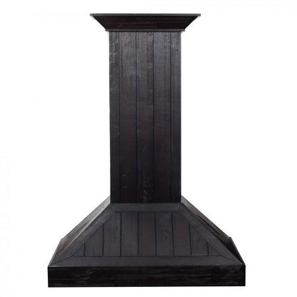 ZLINE 30 in. Wooden Convertible Vent Wall Mount Range Hood in Rustic Dark Finish (KPDD-30)