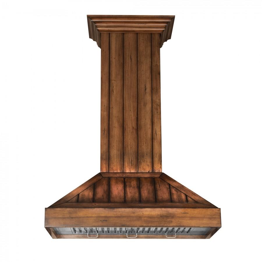 ZLINE 36 in. Wooden Wall Mount Range Hood in Rustic Light Finish (KPLL-36)