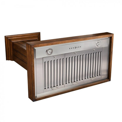 ZLINE 36 in. Wooden Wall Mount Range Hood in Rustic Light Finish (KPLL-36)