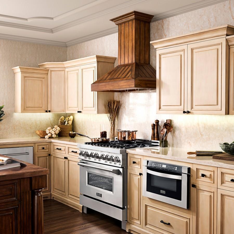ZLINE 30 in. Wooden Wall Mount Range Hood in Rustic Light Finish (KPLL-30)