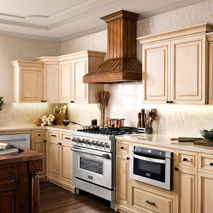 ZLINE 30 in. Wooden Wall Mount Range Hood in Rustic Light Finish (KPLL-30)