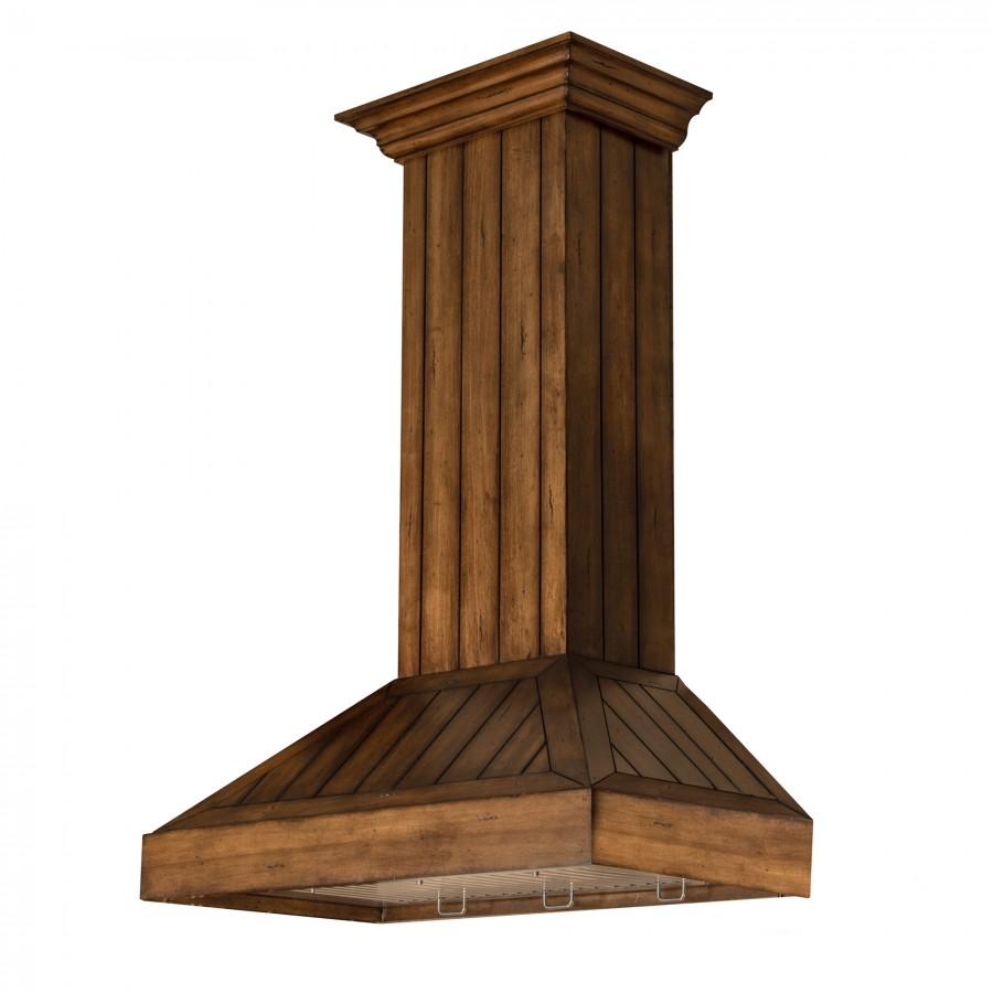 ZLINE 30 in. Wooden Wall Mount Range Hood in Rustic Light Finish (KPLL-30)