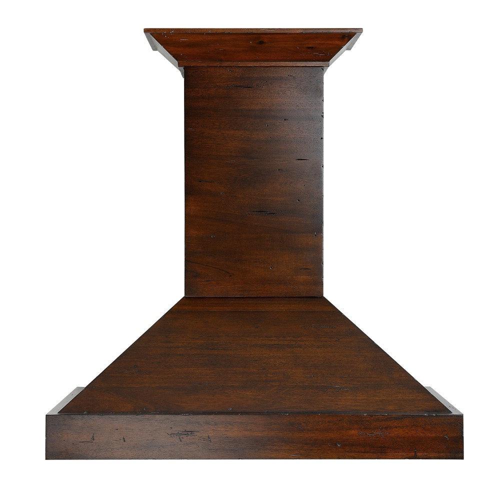 ZLINE 48 in. Convertible Vent Wooden Wall Mount Range Hood in Walnut (KBRR-48)
