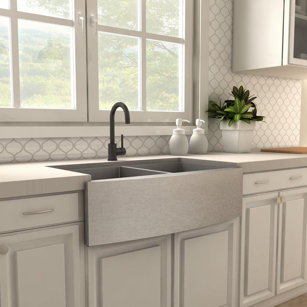 ZLINE Autograph Edition Renoir Single Handle Kitchen Faucet in Matte Black (REN-KF-MB)