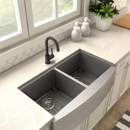 ZLINE Autograph Edition Renoir Single Handle Kitchen Faucet in Matte Black (REN-KF-MB)