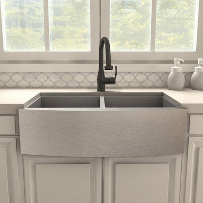 ZLINE Autograph Edition Dali Pull Down Single Handle Kitchen Faucet in Matte Black (DAL-KF-MB)