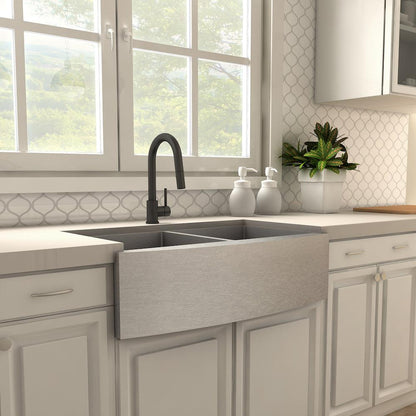 ZLINE Autograph Edition Dante Pull Down Single Handle Kitchen Faucet in Matte Black (DNT-KF-MB)